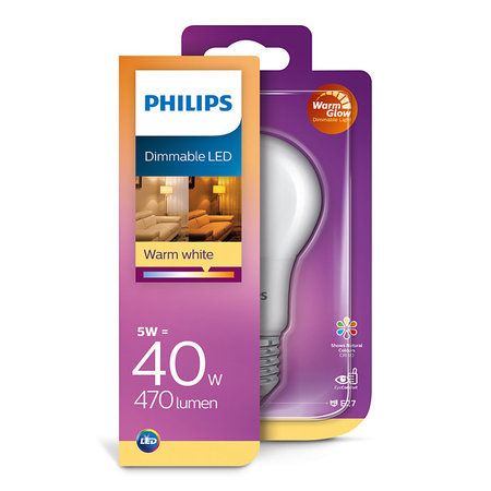 Philips LED Bollamp WarmGlow E27 5W Dimbaar