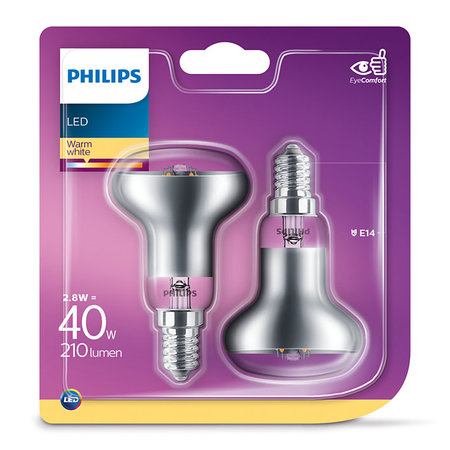 Philips LED Reflector E14 2,8W (2 St.)