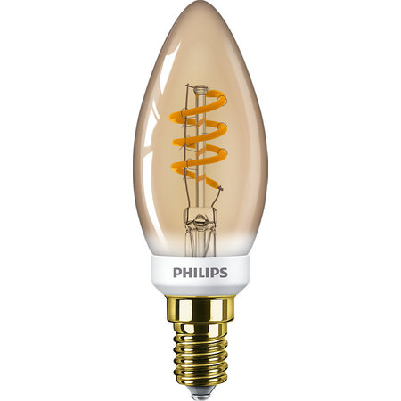 Philips LED Kaarslamp Vintage E14 3,5W Dimbaar