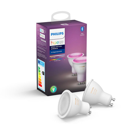 Philips Hue White and Color Ambiance 2-Pack GU10 5,7W