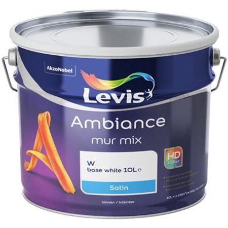 LEVIS Ambiance Mur Mix Satin Base White 10l