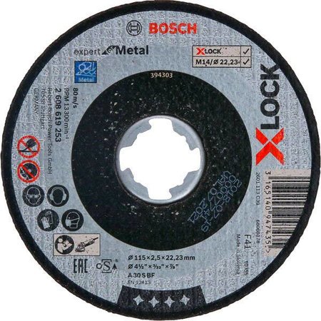 Bosch Doorslijpschijf X-LOCK Exper For Metal 115x2,5x22,23mm