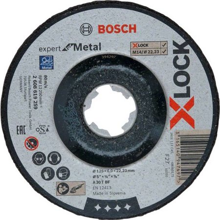 Bosch Afbraamschijf X-LOCK Expert For Metal 125x6mm