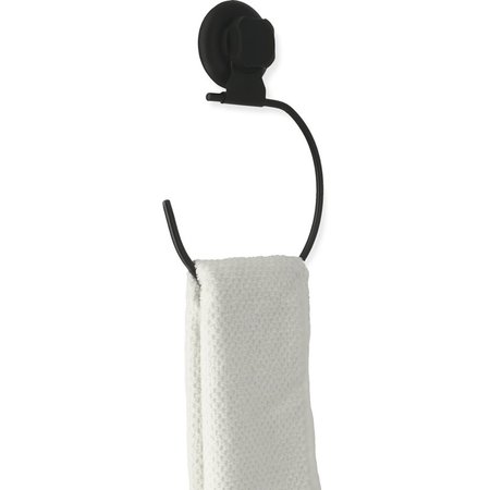 Bestlock Black Zuignap Wand Handdoekring