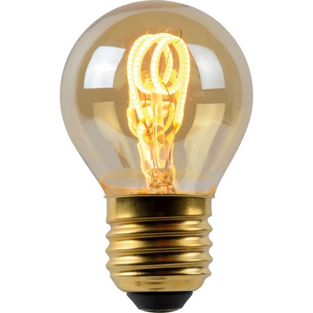 LUCIDE LED-Lamp Filament - Ø4,5cm - Dimbaar - E27 - 3W 2200K - Amber