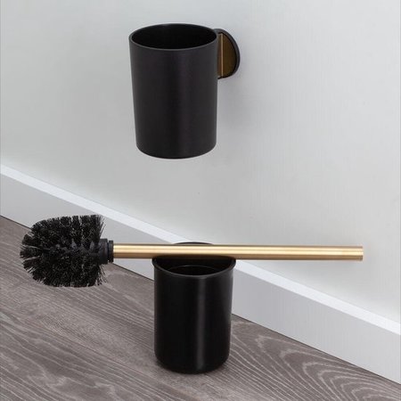 TIGER Toiletborstel met Houder 'Tune' Messing Geborsteld / Zwart