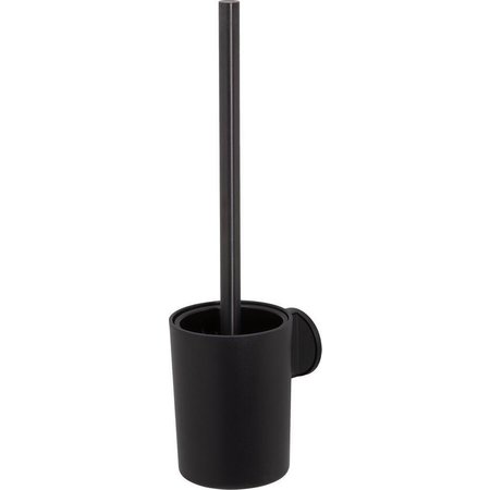 TIGER Toiletborstel met Houder 'Tune' Zwart Metaal Geborsteld / Zwart