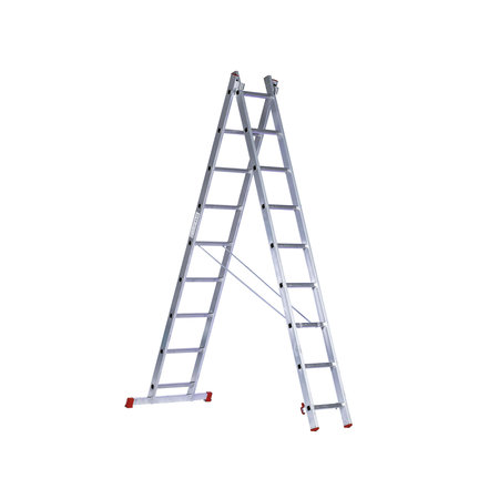 Ladder Stabilo Alu 2x9 met stabilisator