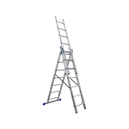 Ladder Stabilo Alu 3x7 met stabilisator