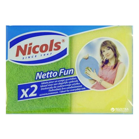 NICOLS Schuurspons Netto Fun, 2 Stuks