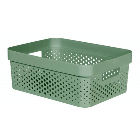 CURVER Infinity Box Dots 11l Groen - 100% Recycled