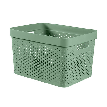 CURVER Infinity Box Dots 17l Groen - 100% Recycled