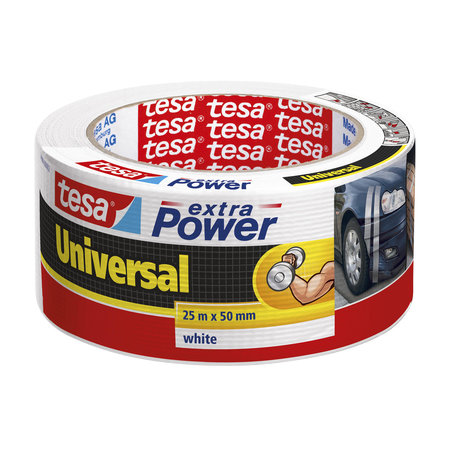 Tesa Extra Power Klustape Universeel Wit 25m x 48mm