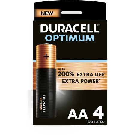 DURACELL OPTIMUM AA Batterijen Alkaline 4 Stuks