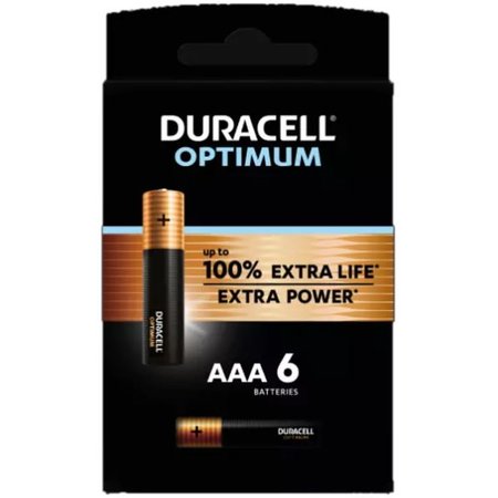 DURACELL OPTIMUM AAA Batterijen Alkaline 6 Stuks