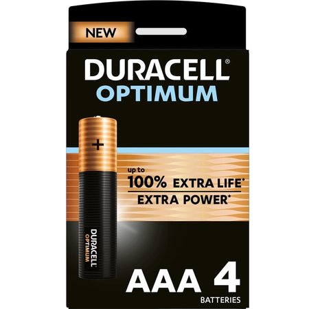 DURACELL OPTIMUM AAA Batterijen Alkaline 4 Stuks