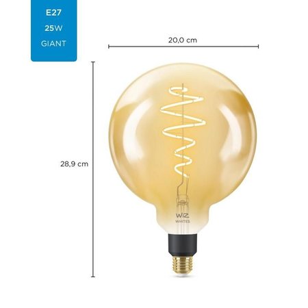 PHILIPS Ledlamp Wiz Filament Amber G200 E27 6,5W