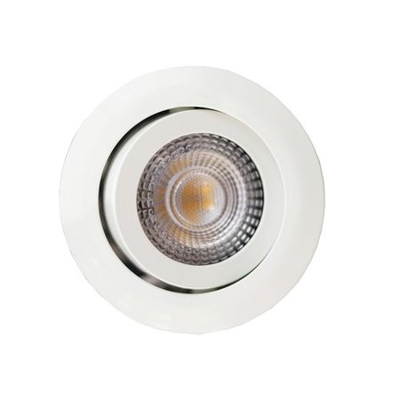 Prolight Inbouwspots - Set 3 Stuks - LED Geintegreerd - 3x5W - Rond - Kantelbaar Wit