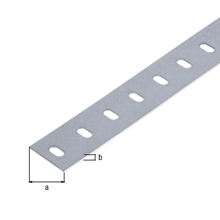 GAH-ALBERTS Conceptor Platte Stang Geperforeerd Gegalvaniseerd 35x1.5mm, 2m