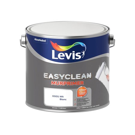 LEVIS EasyClean Muurprimer 2,5l Wit