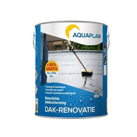 Aquaplan Dak-Renovatie 4l + 20% Gratis Zwart