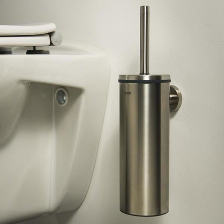 Tiger Toiletborstelgarnituur 'Boston' RVS Geborsteld