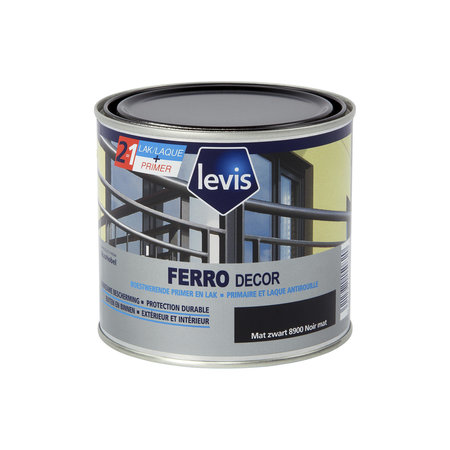 Levis Ferro Decor Mat Zwart 500ml