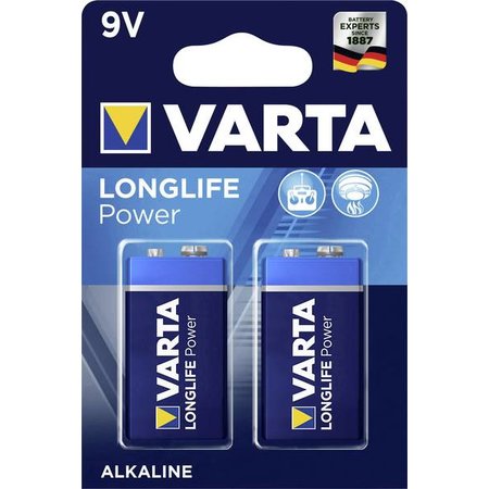 VARTA Longlife Power 9V-Alkalinebatterij 6LR61