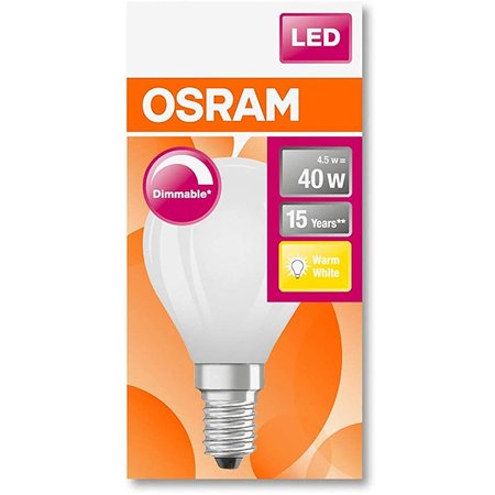OSRAM Led-lamp Peer E27 4.5W Warmwit 2700K Mat Dimbaar