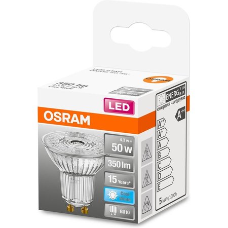 OSRAM Led-lamp GU10 Reflector 4.5W Koudwit 4000K Helder
