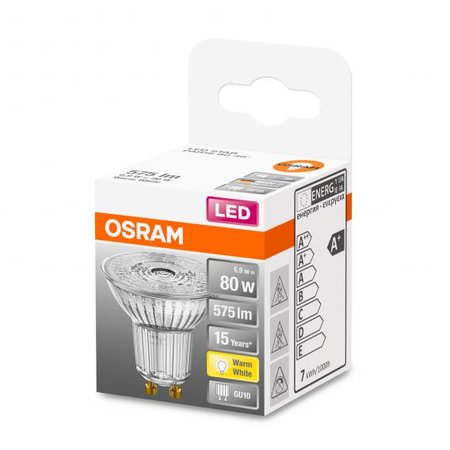 OSRAM Led-lamp GU10 Reflector 6.9W Warmwit 2700K Helder