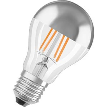 OSRAM Led-lamp Peer Spiegelkop Zilver E27 6.5W Warmwit 2700K Helder