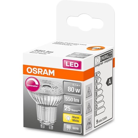 OSRAM Led-lamp GU10 Reflector 8.3W Warmwit 2700K Helder Dimbaar
