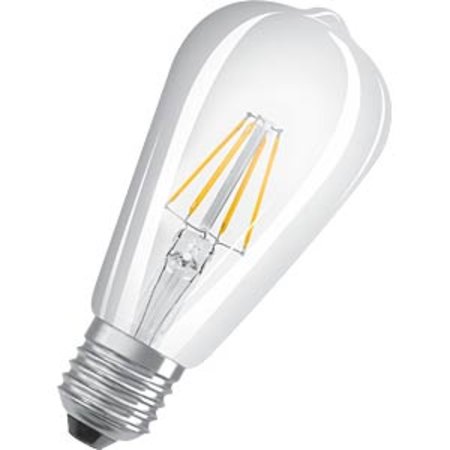 OSRAM Led-lamp Peer Edison E27 6.5W Warmwit 2700K Helder