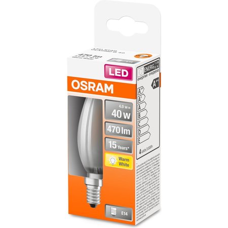 OSRAM Led-lamp Kaars E14 4W Warmwit 2700K Mat