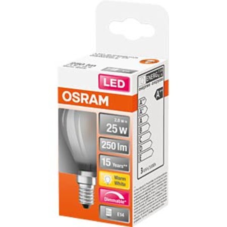 OSRAM Led-lamp Peer E14 2.8W Warmwit 2700K Mat Dimbaar
