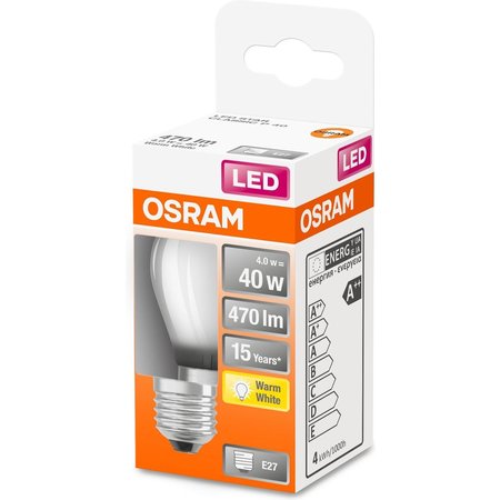 OSRAM Led-lamp Peer E27 4W Warmwit 2700K Mat