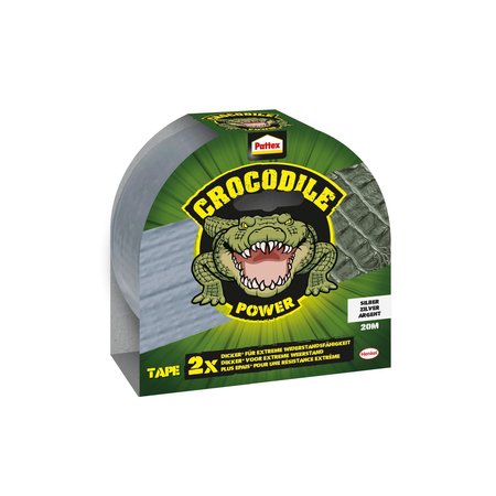 PATTEX Crocodile Tape 20m Grijs