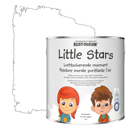 RUST-OLEUM Little Stars Luchtzuiverende Muurverf Zwanenmeer 2,5 liter