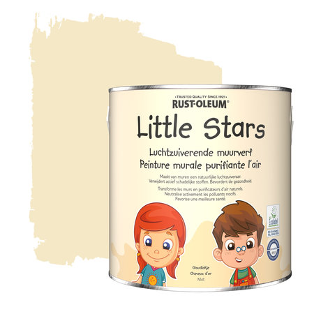 RUST-OLEUM Little Stars Luchtzuiverende Muurverf Goudlokje 2,5 liter