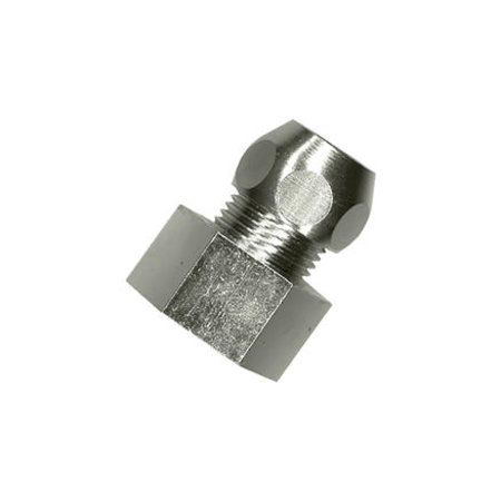 Saninstal Rechte Koppeling F 3/8" 10mm Chroom