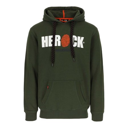 HEROCK Sweater Hero met Kap Donker Kaki M
