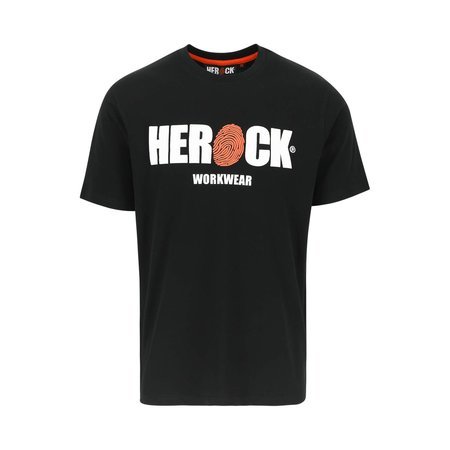 HEROCK T-Shirt Eni Korte Mouwen Zwart XL