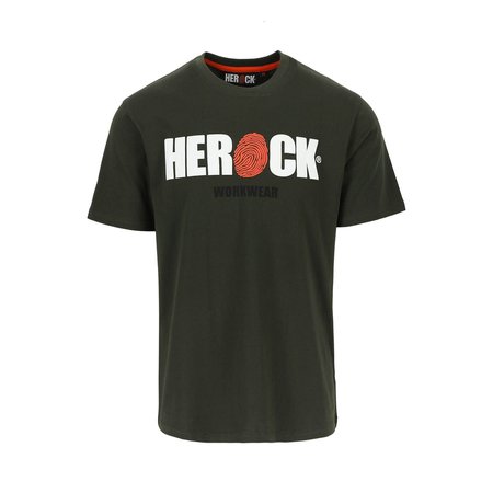 HEROCK T-Shirt Eni Korte Mouwen Donker Kaki M
