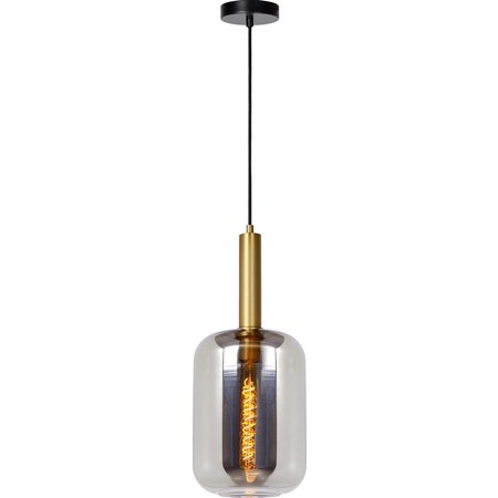 LUCIDE Hanglamp Joanet Ø22cm - E27 - Fumé