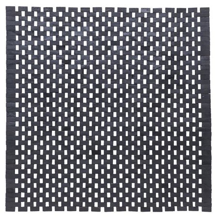 SEALSKIN Woodblock Badmat 60x60 cm Teak Zwart