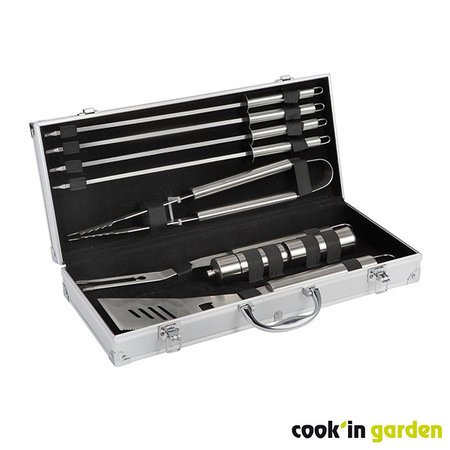 COOK'IN GARDEN BBQ Kit in Koffer (9-delig)
