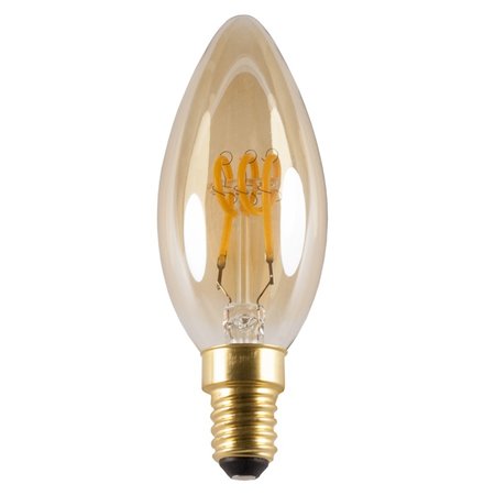 FANTASIA LED-lamp Kaars Spiral E14 3W 2200K Amber Dimbaar