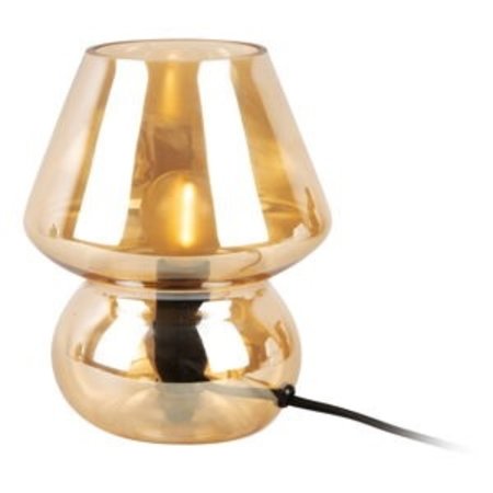 LEITMOTIV Tafellamp Glass Vintage - Glas - 18x16cm - Bruin