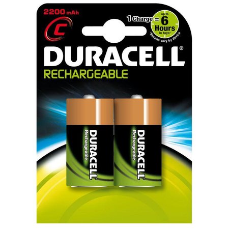 Duracell 2x NI-MH C Batterij Herlaadbaar
